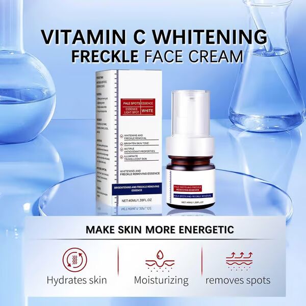 š„Vitamin C Whitening Freckles Face Cream Remove Melasma Dark Spots Lighten Melanin