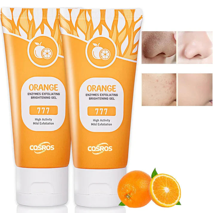 Orange Exfoliating Gel Facial Cleansing Whole Body Scrub Dead Skin Custard