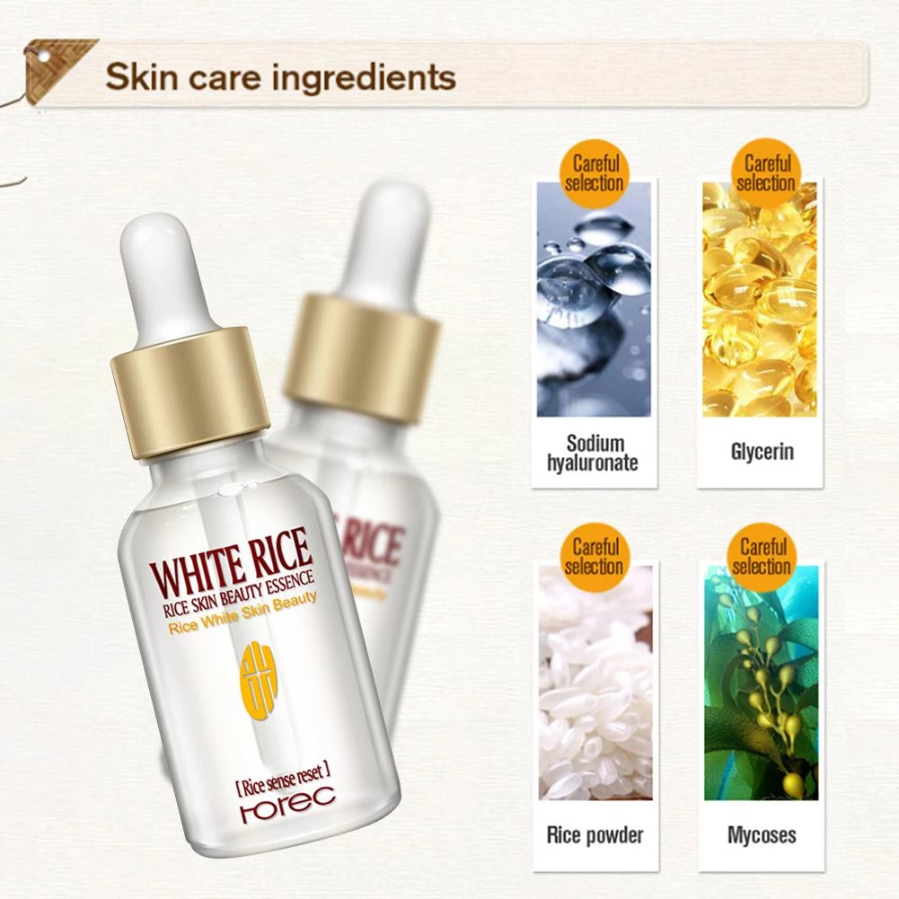 Collagen White Rice Face Serum Hyaluronic Acid Essence